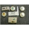 Image 1 : Lot of six boxes of gemstones with emeralds, citrines, garnets, topaz