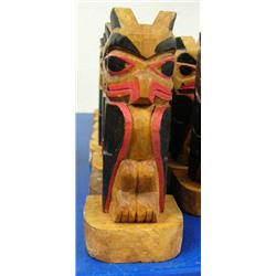 QUANTITY 12: 5" wooden totems- top bidder takes as many as they want ()