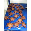 Image 2 : QUANTITY 24: wooden carved turtles- top bidder takes as many as they want ()