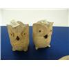Image 3 : Lot of 4: 2 carved wood seals and 2 owls ()