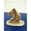 Image 1 : Carved fossilized ivory bear mounted on ivory base by Vincent Ahkinga from Little Diomede ()