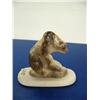 Image 2 : Carved fossilized ivory bear mounted on ivory base by Vincent Ahkinga from Little Diomede ()