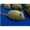 Image 2 : Lot of 17 carved wood mice 6" long ()