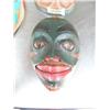 Image 4 : Lot of 3 imported, not Alaskan small wooden hand carved and painted masks ()