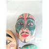 Image 3 : Lot of 3 imported, not Alaskan small wooden hand carved and painted masks ()