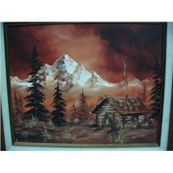 Original oil painting signed by Olson from 1978 (112)