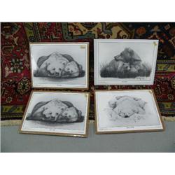 Lot of 4 shrink wrapped prints by Robert Patterson depicting various Alaskan animals (112)
