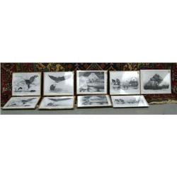 Lot of 9 shrink wrapped prints by Robert Patterson depicting various Alaskan animals (112)