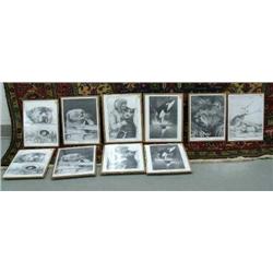 Lot of 10 shrink wrapped prints by Robert Patterson depicting various Alaskan animals (112)