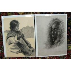 Lot of 2 Alaska Native prints (112)