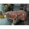 Image 3 : 6" soapstone bear with fish in mouth by Eddie Lee ()