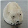 Image 1 : 3" white ivory polar bear by Ron Ozenna from Diomede, AK ()