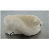 Image 3 : 3" white ivory polar bear by Ron Ozenna from Diomede, AK ()