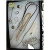 Image 1 : Framed assortment of silver and costume jewelry (74)