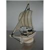 Image 3 : Ivory boat- 7" long and 7" high by Willie Smalley- 51383- minimum bid of $700 ()