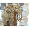 Image 3 : Bone mastodon woolly mammoth with ivory tusks- 3-1/2" ()