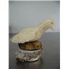 Image 2 : Ivory owl on ivory with antler base- 3-1/2" tall and 4-1/2" long ()