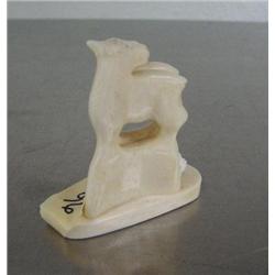 Ivory billy goat on ivory base 2" high ()