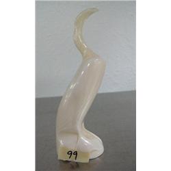 Ivory cormorant- 5" high signed by Melvin Kayouktuk from Diomede, AK ()