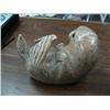 Image 2 : CHOICE on two 5" soapstone carved sea otters by Eddie Lee ()