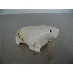 CHOICE on 2 ivory walrus- 3"- by Emery Dmiks from Little Diomede ()