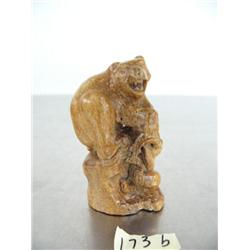 CHOICE on 2 three inch carved bone bear- imported, not Alaskan ()