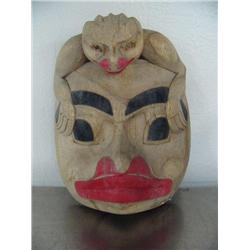 CHOICE on 5 carved wood masks- imported, not Alaskan ()