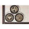 Image 2 : 3-1 TROY OZ .999 FINE SILVER PROOF ROUNDS FROM THE