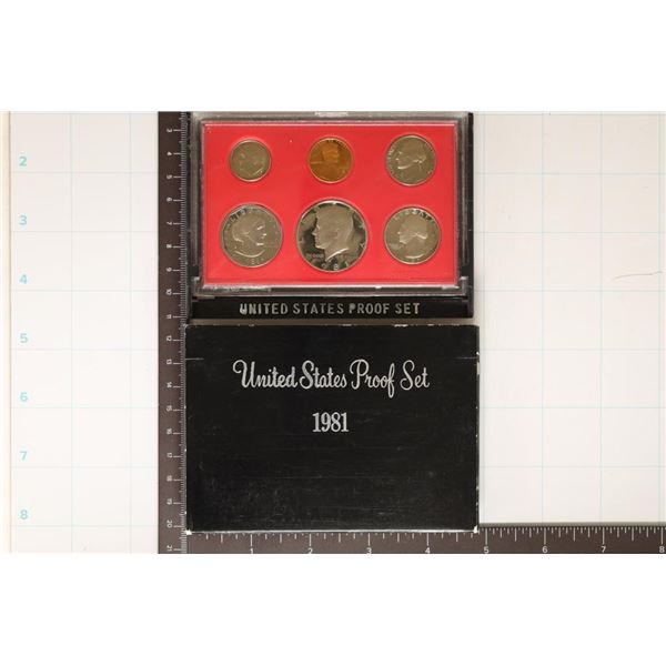 1981 US PROOF SET (WITH BOX)