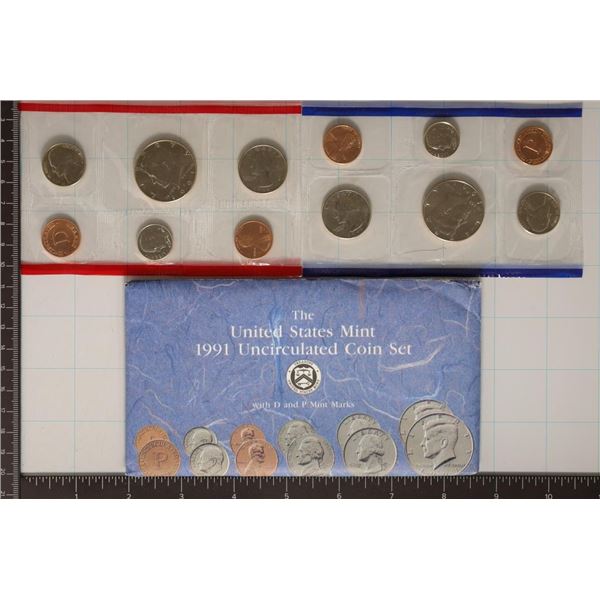 1991 US MINT SET (UNC) P/D (WITH ENVELOPE)