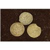 Image 1 : 3-SILVER DIME SIZED OTTOMAN EMPIRE PARA COINS