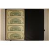 Image 2 : UNCUT SHEET OF 4-2001 US $5 CRISP UNC BILLS IN