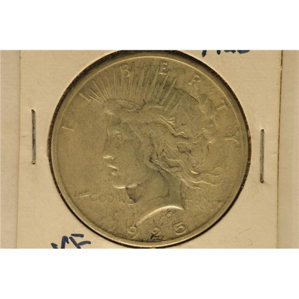 1925 PEACE SILVER DOLLAR