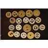 Image 1 : 20 ASSORTED METAL TRANSPORTATION TOKENS