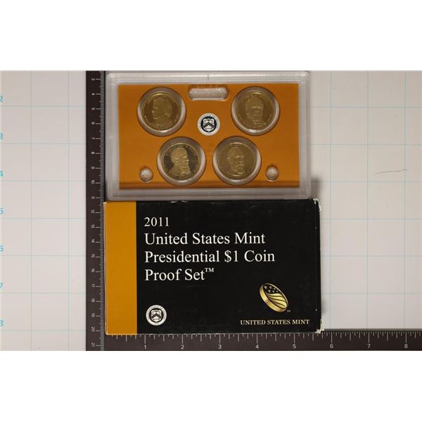 2011 US PRESIDENTIAL DOLLAR PF SET WITH BOX