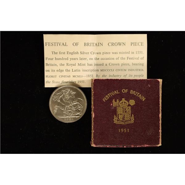 1951 FESTIVAL OF BRITAIN CROWN PIECE-5 SHILLING