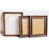 Image 1 : 3 ANTIQUE WOODEN PICTURE FRAMES