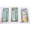 Image 1 : THE LAST 3 CANADA $1 BILLS, 1974,1967,1954