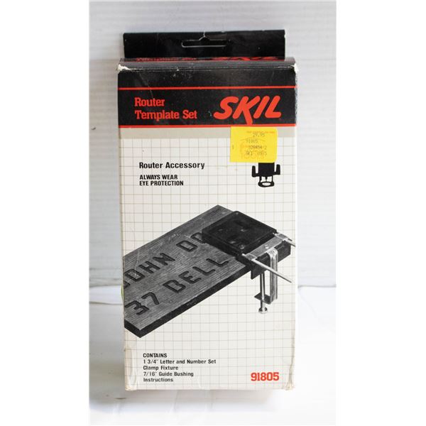 UNUSED NIB SKIL ROUTER LETTER & NUMBER TEMPLATE
