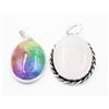 #58-NATURAL ROSE QZ & RAINBOW SOLAR QZ PENDANT