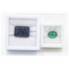 Image 1 : #200-BLUE SAPPHIRE 22.55CT & GREEN AGATE 3.70CT