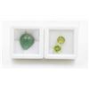 Image 1 : #193-UNHEATED PERIDOT 2.75 CT & AVENTURINE 7.75CT