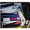 Image 1 : LOT OF BINDERS VARIOUS SIZES 18 TOTAL