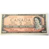 Image 1 : 18) CANADIAN $2.00  BANKNOTE FROM 1954.