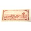 Image 2 : 18) CANADIAN $2.00  BANKNOTE FROM 1954.