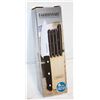 Image 1 : FARBERWARE 6PIECE TRIPLE RIVETED KNIFE & BLOCK SET