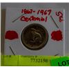 Image 1 : 1867-1967 CENTENNIAL NICKEL RABBIT