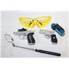 Image 1 : LOT OF HUNTING SAFETY EYEWEAR, 2 GUN LIGHTERS 1