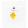 Image 1 : #50-HEATED YELLOW SAPPHIRE PENDANT