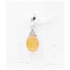 Image 1 : #52-HEATED YELLOW SAPPHIRE PENDANT